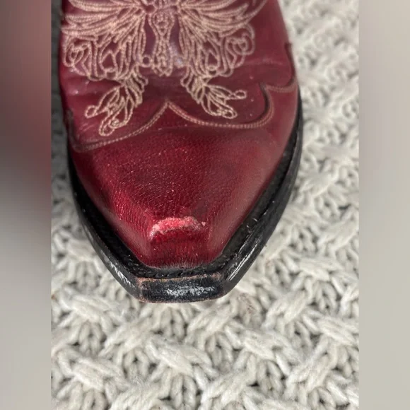 Old Gringo Red Leather Butterfly Boots - Picture 4 of 11